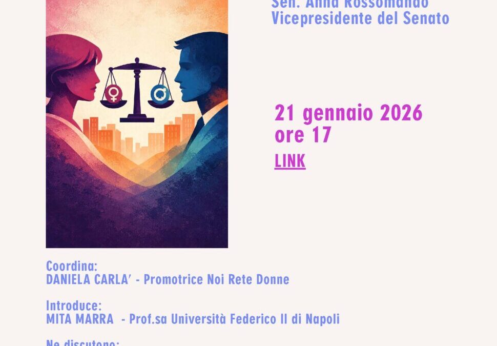 21 gennaio 2026: VIG Valutazione di impatto di genere: punti di vista e percorsi