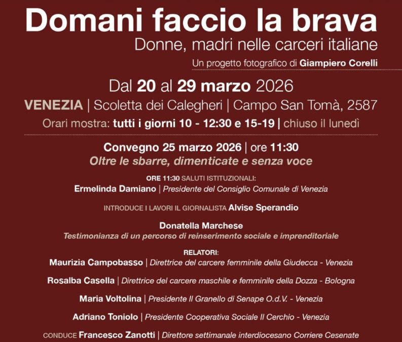 “Domani Faccio La Brava – Donne, madri nelle carceri italiane”