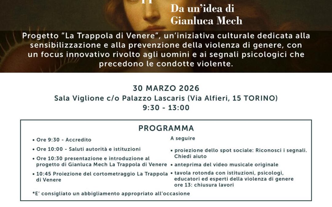 A Torino c’è “La Trappola di Venere”, prevenzione sulla violenza di genere