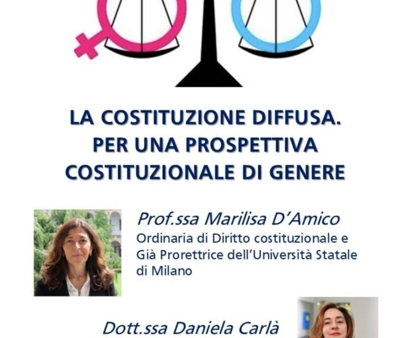 10 marzo, Bari: La Costituzione diffusa. Per una prospettiva costituzionale di genere