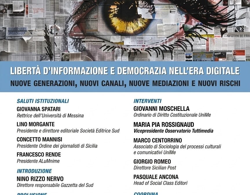 14 maggio: Libertà d’informazione e democrazia nell’era digitale