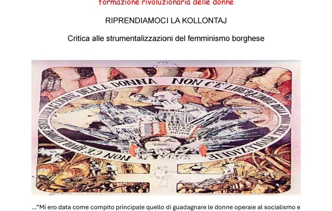 Presentazione dell’opuscolo “Riprendiamoci la Kollontay”