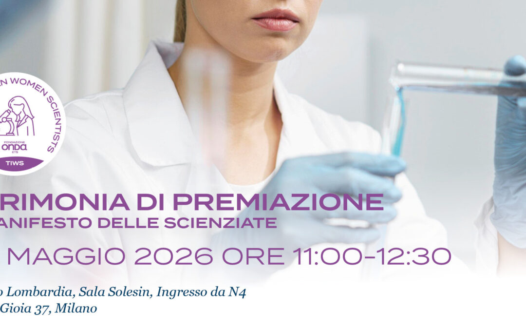 Cerimonia di Premiazione del Club delle Top Italian Women Scientists di Fondazione Onda ETS